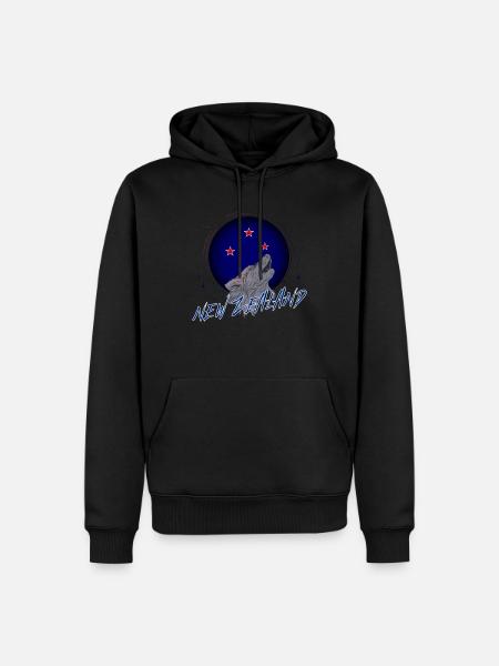 Neuseeland - Männer Premium Bio Hoodie - Schwarz