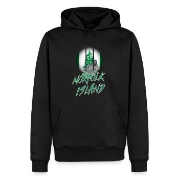 Norfolkinsel - Männer Premium Bio Hoodie - Schwarz - Vorne - Nico (187cm)