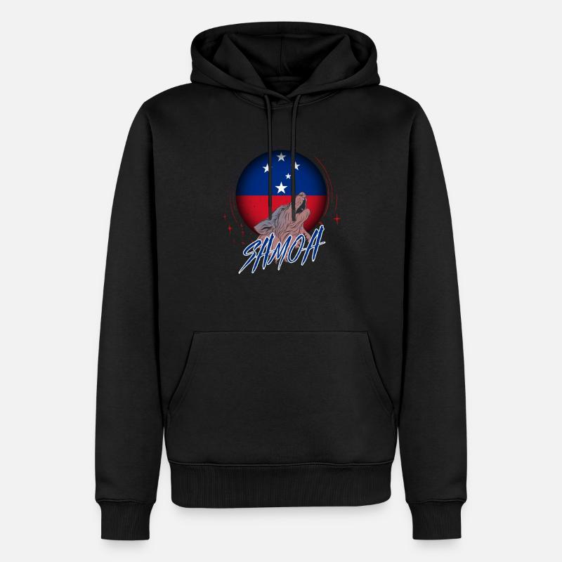 Samoa - Männer Premium Bio Hoodie - Schwarz