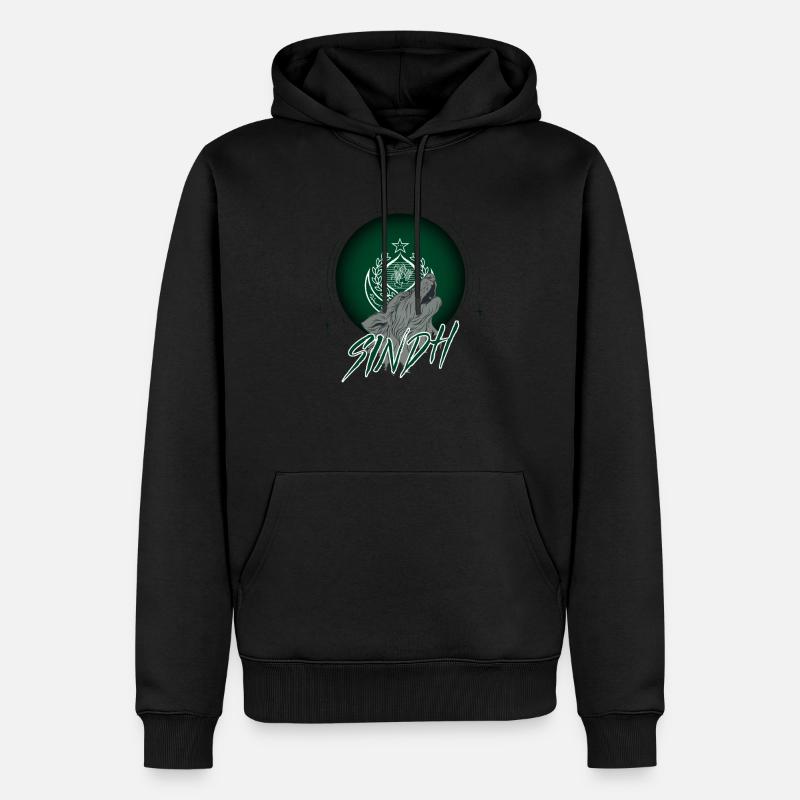 Sindh - Männer Premium Bio Hoodie - Schwarz