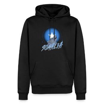 Somalia - Männer Premium Bio Hoodie - Schwarz - Vorne - Nico (187cm)