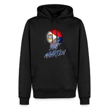 Sint Maarten - Männer Premium Bio Hoodie - Schwarz - Vorne - Nico (187cm)