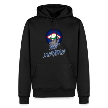 Sint Eustatius - Männer Premium Bio Hoodie - Schwarz - Vorne - Nico (187cm)