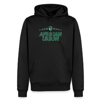 Afrikanische Union - Männer Premium Bio Hoodie - Schwarz - Vorne - Nico (187cm)