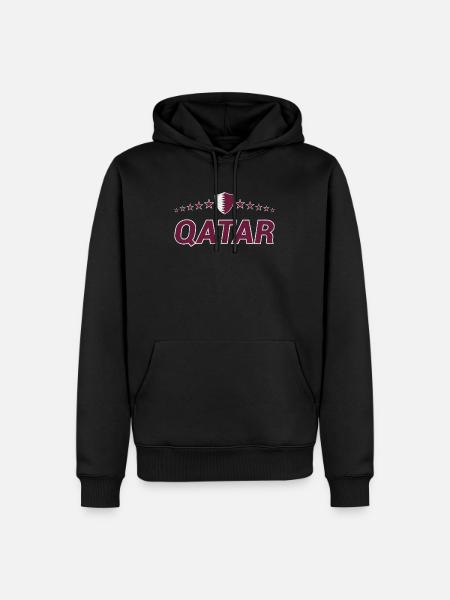 Qatar - Men’s Premium Organic Hoodie - black