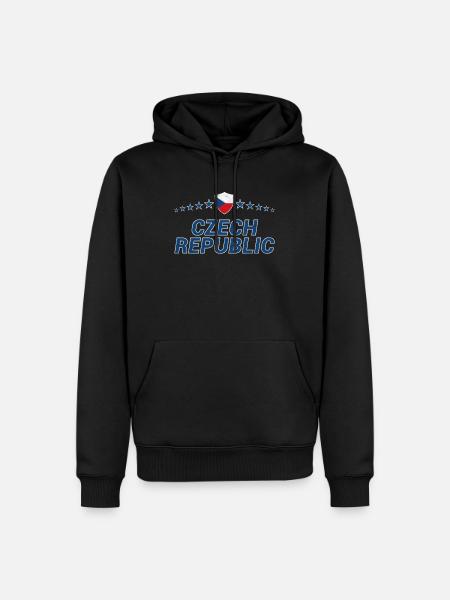 République tchèque - Sweat à capuche Premium bio Homme - noir