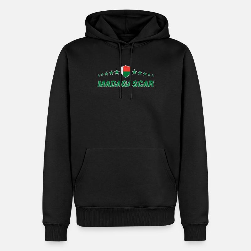 Madagaskar - Männer Premium Bio Hoodie - Schwarz