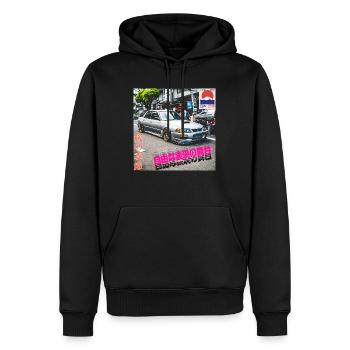 Jdm Tuning Car Drifter - Männer Premium Bio Hoodie - Schwarz - Vorne - Nico (187cm)