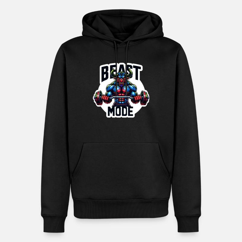 Mode Monstre - Sweat à capuche Premium bio Homme - noir