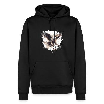 Équipe sportive de football d’Adler - Sweat à capuche Premium bio Homme - noir - Devant - Nico (187cm)