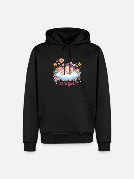 It`s a Girl - Männer Premium Bio Hoodie - Schwarz
