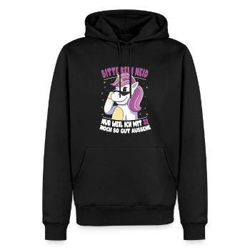Bitte Kein Neid Weil Ich Mit 32 So Gut Aussehe - Männer Premium Bio Hoodie - Schwarz - Vorne - Nico (187cm)