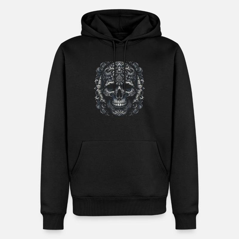 Acanthe complexe - Sweat à capuche Premium bio Homme - noir