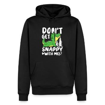 Snappy With Me Krokodil für Krokodil Fan - Männer Premium Bio Hoodie - Schwarz - Vorne - Nico (187cm)