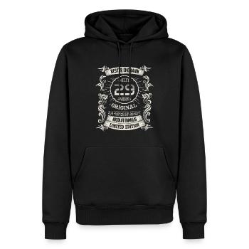 29 Hochzeitstag Seit 29 Jahren Samthochzeit Ehe - Männer Premium Bio Hoodie - Schwarz - Vorne - Nico (187cm)