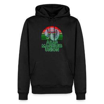 Union des Arabischen Maghreb - Männer Premium Bio Hoodie - Schwarz - Vorne - Nico (187cm)