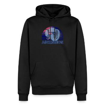 Ascension - Männer Premium Bio Hoodie - Schwarz - Vorne - Nico (187cm)