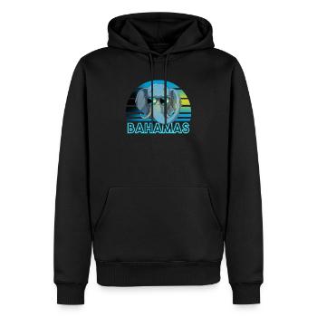 Bahamas - Männer Premium Bio Hoodie - Schwarz - Vorne - Nico (187cm)