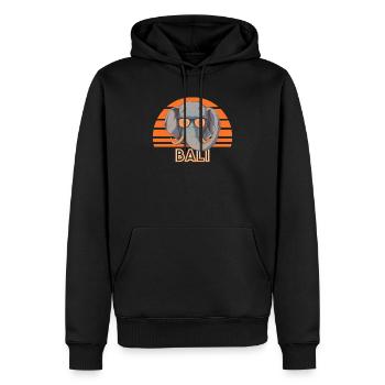 Bali - Sweat à capuche Premium bio Homme - noir - Devant - Nico (187cm)