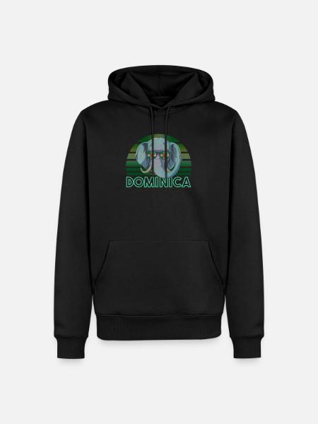 Dominica - Men’s Premium Organic Hoodie - black
