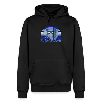 El Salvador - Männer Premium Bio Hoodie - Schwarz - Vorne - Nico (187cm)