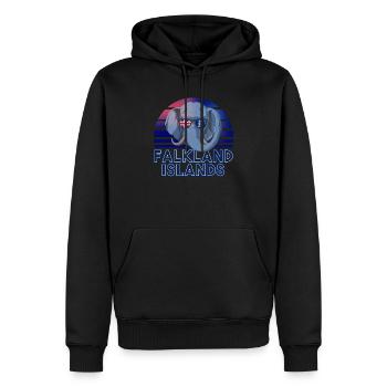 Falklandinseln - Männer Premium Bio Hoodie - Schwarz - Vorne - Nico (187cm)