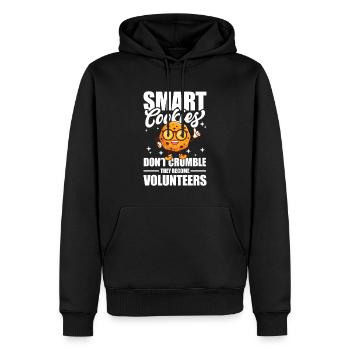 Smart Cookies Don't Crumble Volunteers - Männer Premium Bio Hoodie - Schwarz - Vorne - Nico (187cm)