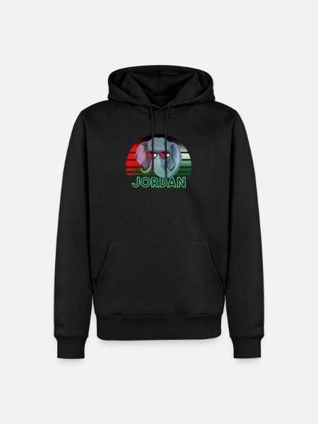 Jordan - Men’s Premium Organic Hoodie - black