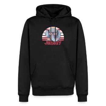 Jersey - Sweat à capuche Premium bio Homme - noir - Devant - Nico (187cm)