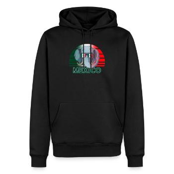 Mexiko - Männer Premium Bio Hoodie - Schwarz - Vorne - Nico (187cm)