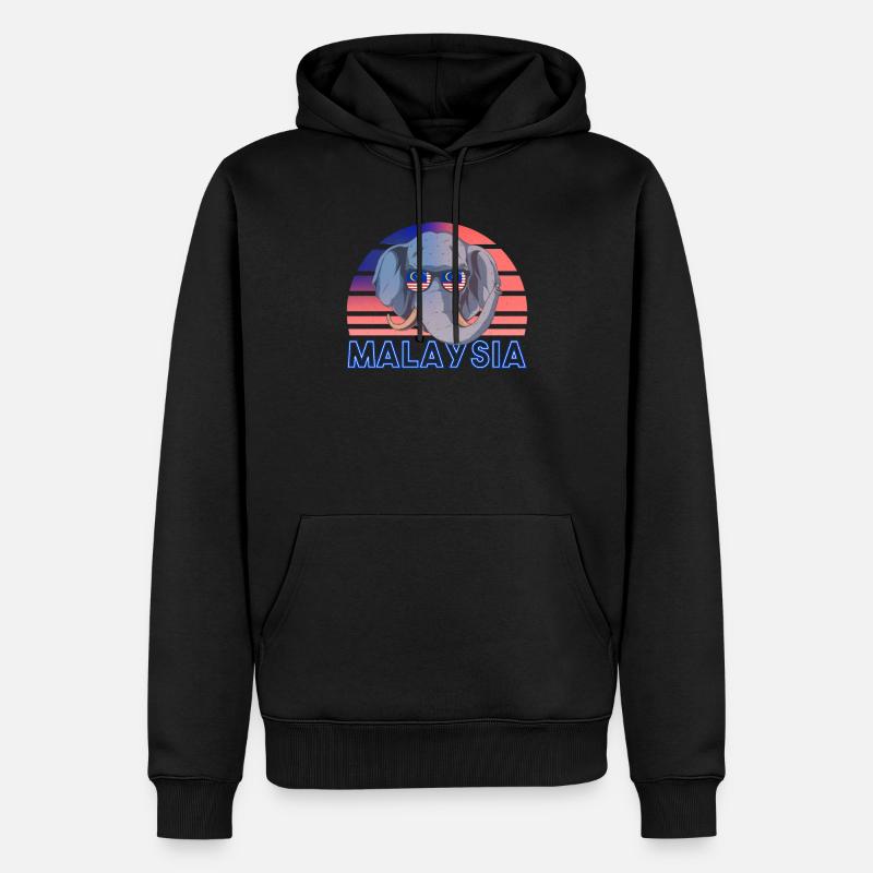 Malaisie - Sweat à capuche Premium bio Homme - noir
