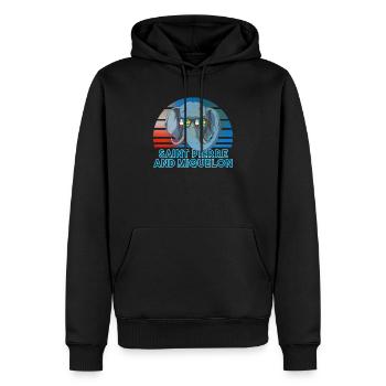 St. Pierre und Miquelon - Männer Premium Bio Hoodie - Schwarz - Vorne - Nico (187cm)