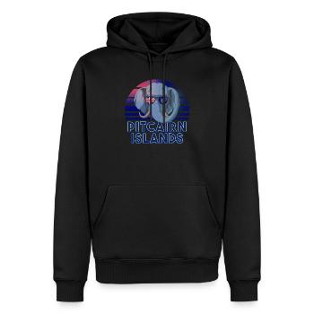 Pitcairninseln - Männer Premium Bio Hoodie - Schwarz - Vorne - Nico (187cm)