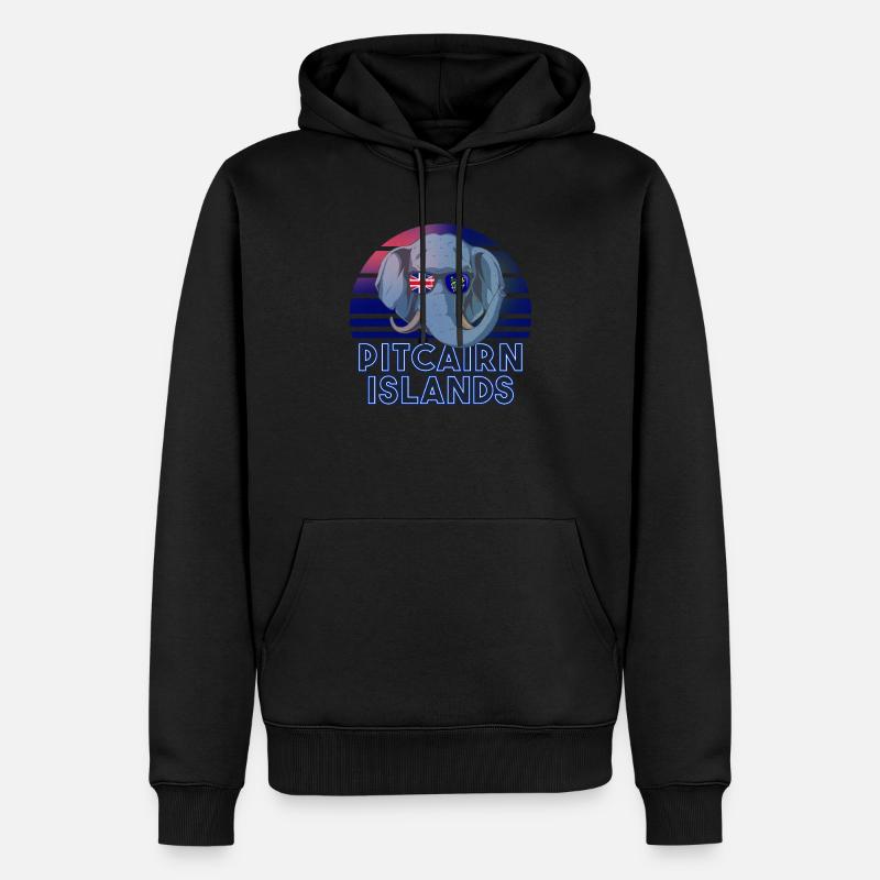 Pitcairn (Îles) - Sweat à capuche Premium bio Homme - noir