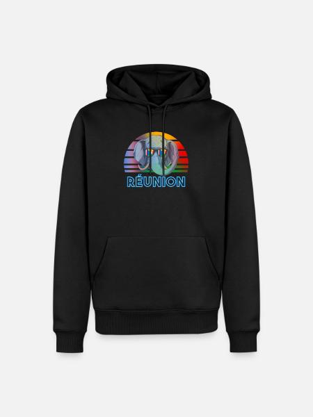 Réunion - Men’s Premium Organic Hoodie - black