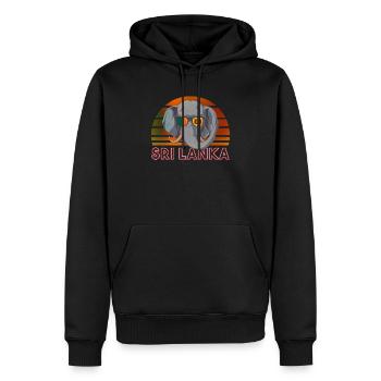 Sri Lanka - Männer Premium Bio Hoodie - Schwarz - Vorne - Nico (187cm)