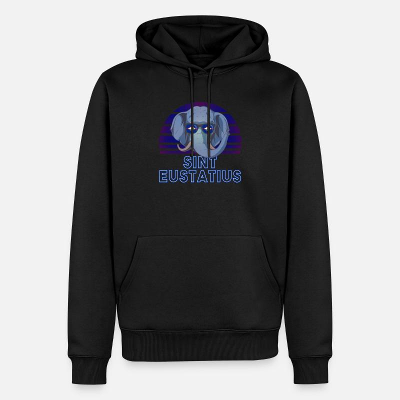 Sint Eustatius - Sweat à capuche Premium bio Homme - noir