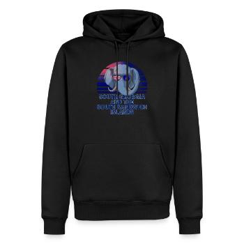 Géorgie du Sud et les îles Sandwich du Sud - Sweat à capuche Premium bio Homme - noir - Devant - Nico (187cm)