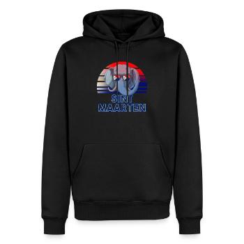 Sint Maarten - Männer Premium Bio Hoodie - Schwarz - Vorne - Nico (187cm)