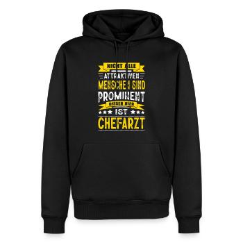 Nicht Alle Menschen Sind Prominent Chefarzt Arzt - Männer Premium Bio Hoodie - Schwarz - Vorne - Nico (187cm)