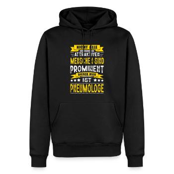 Nicht Alle Menschen Sind Prominent Pneumologe - Männer Premium Bio Hoodie - Schwarz - Vorne - Nico (187cm)