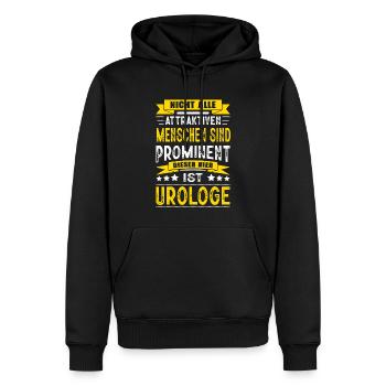 Nicht Alle Menschen Sind Prominent Urologe Arzt - Männer Premium Bio Hoodie - Schwarz - Vorne - Nico (187cm)