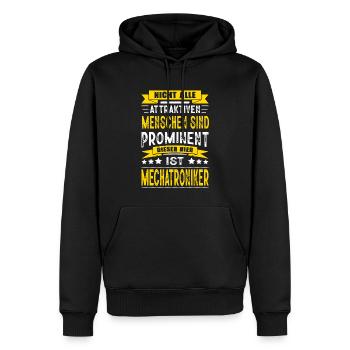 Nicht Alle Menschen Sind Prominent Mechatroniker - Männer Premium Bio Hoodie - Schwarz - Vorne - Nico (187cm)