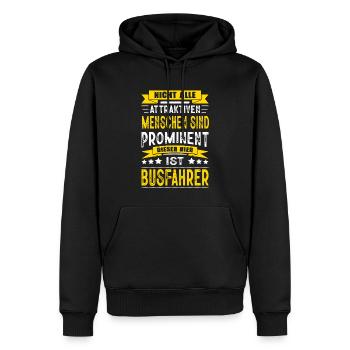 Nicht Alle Menschen Sind Prominent Busfahrer Bus - Männer Premium Bio Hoodie - Schwarz - Vorne - Nico (187cm)