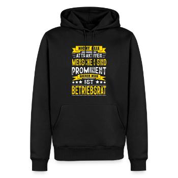 Nicht Alle Menschen Sind Prominent Betriebsrat - Männer Premium Bio Hoodie - Schwarz - Vorne - Nico (187cm)