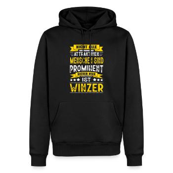 Nicht Alle Menschen Sind Prominent Winzer - Männer Premium Bio Hoodie - Schwarz - Vorne - Nico (187cm)