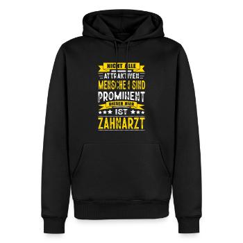 Nicht Alle Menschen Sind Prominent Zahnarzt - Männer Premium Bio Hoodie - Schwarz - Vorne - Nico (187cm)