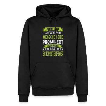 Lustig Schornsteinfeger Spruch Kaminkehrer - Männer Premium Bio Hoodie - Schwarz - Vorne - Nico (187cm)