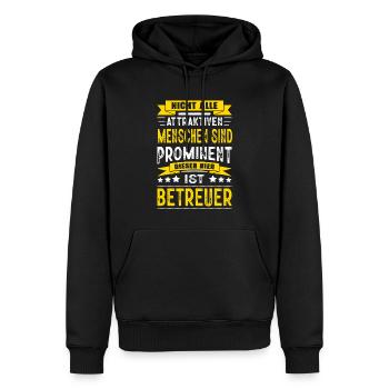 Nicht Alle Menschen Sind Prominent Betreuer - Männer Premium Bio Hoodie - Schwarz - Vorne - Nico (187cm)
