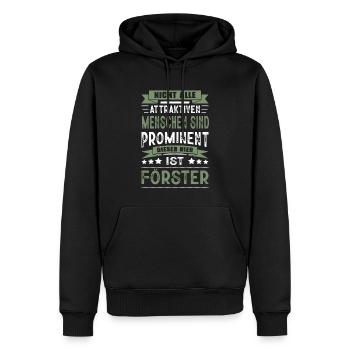 Nicht Alle Menschen Sind Prominent Förster - Männer Premium Bio Hoodie - Schwarz - Vorne - Nico (187cm)